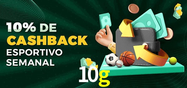10% de bônus de cashback na 10g